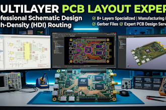 design your multilayer pcb layout and schematics