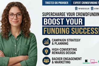 boost your crowdfunding campaign promo with strategy marketing, and real backers