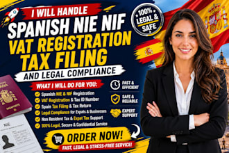 handle spanish nie nif vat registration tax filing and legal compliance