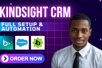 setup and automate kindsight CRM blackbaud salesforce nonprofit cloud bloomerang