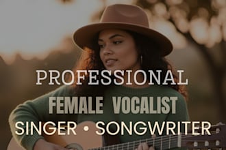 sing female lead vocals and backing vocals for edm edm song female rnb singer
