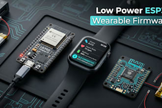 develop low power esp32 firmware for wearable devices