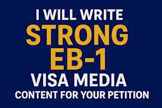 eb1 media article writing and publish in reputable media publication