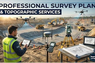 be your land surveyor for site plan, topography, and land survey drawings