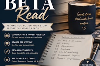 beta read your manuscript with expert feedback