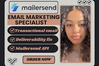 setup mailersend transactional email API mailersend email deliverability