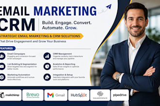 setup email marketing mailchimp brevo gmail hubspot squarespace pipedrive CRM