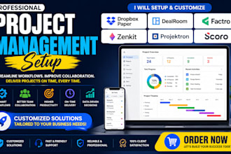 setup dropbox paper dealroom factro  zenkit projektron scoro project management
