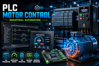 do plc programming, motor speed control, vfd automation and hmi design