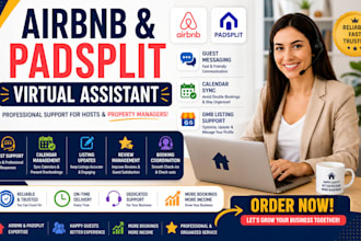 be airbnb padsplit gmb listing virtual assistant guest messaging calendar sync
