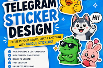 design a telegram sticker