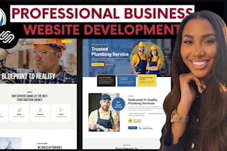 do plumber, construction, cleaning agency, spa service design on new website