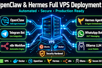 setup openclaw n8n hermes agent codex multi agent system integration vps ollama