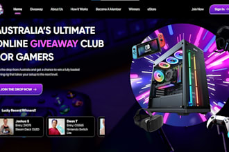 build raffle website giveaway raffle competition event ticket wordpress website