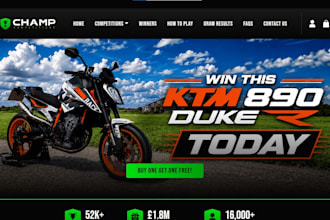 create raffle website competition website raffle competition giveaway website