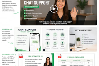 provide chat support in english and spanish
