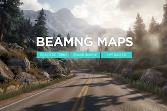 create custom beamng maps with detailed environments and terrain