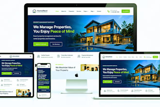 create wordpress property management website rental service real estate website
