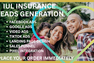 iul insurance leads insurance leads booked appointment iul facebook ad google ad