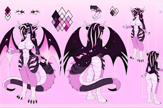 do furry reference sheet anthro ref sheet fursona character sheet nsfw furry art