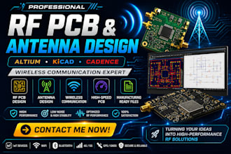 rf pcb antenna and wireless communication circuits using altium kicad  cadence