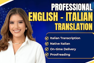 translate english to italian document article and website content professionally