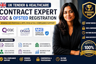 handle UK tenders, healthcare contracts  cqc ofsted registration