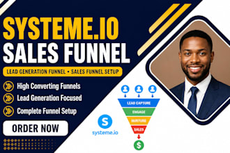 systeme io sales funnel, lead generation funnel, sales funnel setup