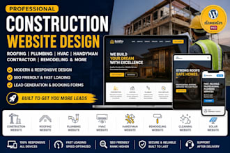 build construction website, hvac plumbing website, roofing engineering website