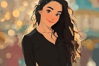 draw a portrait in semi realism unique style