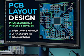 pcb layout design and gerber files for manufacturing