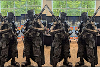 custom cosplay costume armor creation 3d wearable dark knight armor cosplay prop