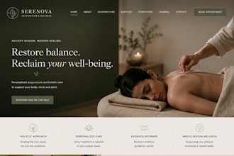 design squarespace acupuncture wellness website holistic healing website