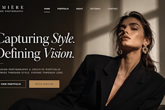 design squarespace fashion photographer website fashion portfolio clothing brand