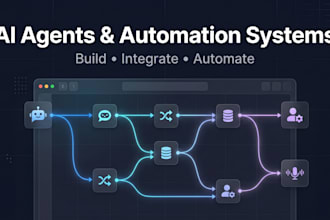 build ai agents, chatbots and API integrations using openai, claude and n8n