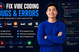 fix vibe coding bugs lovable replit base44 bolit v0 cursor ai webapp debug error