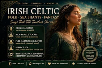 sing irish celtic, sea shanty, celtic music, meditation music, folk song