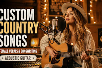 record female vocals, acoustic guitar, songwriting, country music, and melodies