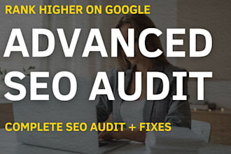 perform an advanced technical SEO audit and create an action plan for your web
