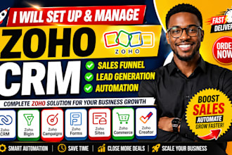do zoho crm setup zoho books