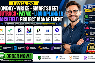 do monday wrike smartsheet youtrack liquidplanner stackfield project management