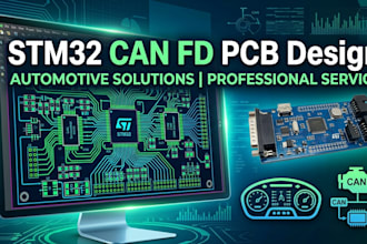 design stm32 can fd pcb for automotive ecu communication systems