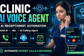 do clinic ai voice agent ai calling agent retell ai receptionist n8n ai agent