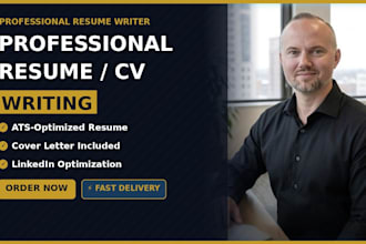 write a professional ats resume and cover letter