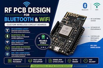 design rf pcb layout for custom bluetooth and wifi circuit boards