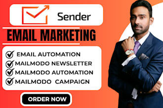 setup sender email marketing automation sender popup form SMS campaign setup