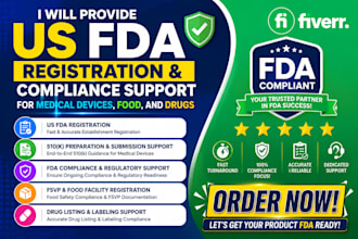 provide US fda registration and compliance support for medical devices