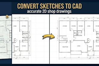 provide precise autocad 2d drafting and technical shop drawings