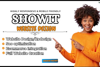 design, redesign and customize your showit website, website design