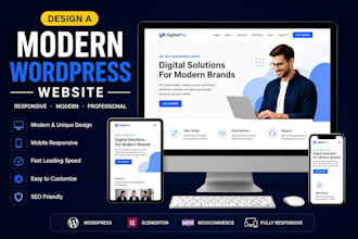 design a modern wordpress website